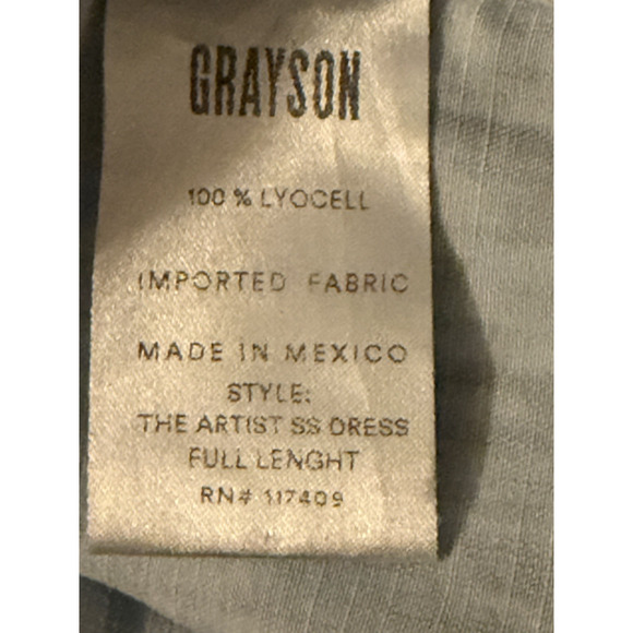 GRAYSON FRANK EILEEN The Artist Full Length Dress Sz L 4 Lagonlook Capsule Lux - Picture 8 of 13
